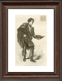 Un estudiante firmando en el libro de matrícula ante el Vicerrector en Oxford, 1842