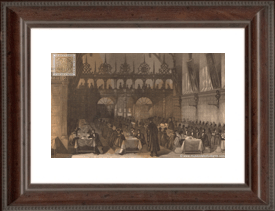 El Vicerrector confiriendo el grado de Maestro de Artes, en Oxford, Abril, 1842