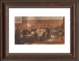 Un Proctor de Oxford solicitándole a un estudiante que se ponga su toga, en vez de llevarla en el brazo