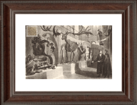 Servicio de capilla en la tarde de domingo, en el Trinity College, Cambridge, 1842