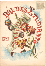 Baile de estudiantes. Programa