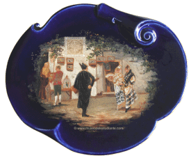 Bandeja de porcelana