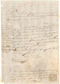 Certificado de estudios universitarios y recibo de donación a una obra pía para estudiantes sin parientes