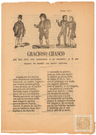 Chasco gracioso que han dado tres estudiantes a un mesonero, y lo que después les sucedió con cuatro ladrones