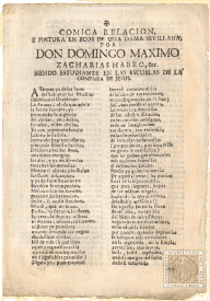 Cómica relación, y pintura en ecos de una dama sevillana