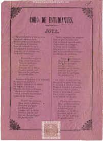 Coro de estudiantes. Jota