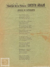 Canción de la película cuesta abajo