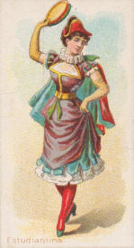 Estudiantina dancing woman