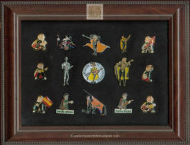 Colección de cien insignias universitarias