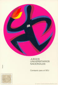 Postal española de los Juegos Universitarios Nacionales