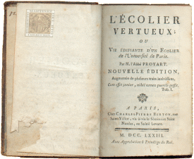 L' ťcolier vertueux ou vie ťdifiante d'un Ecolier de l' Universitť de Paris