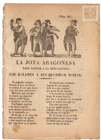 La jota aragonesa, para cantar a la estudiantina los galanes a sus queridas novias