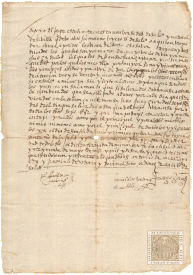 Manuscrito de un estudiante de la Universidad de Salamanca