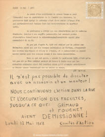 Revueltas estudiantiles en Francia ocurridas en Mayo del 68