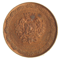 Medalla del congreso internacional de estudiantes celebrado en la Universidad Libre de Bruselas