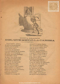 Nueva relación del que metió la cabeza