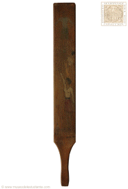 Paleta de madera pintada a mano de la fraternidad Sigma Phi Alpha