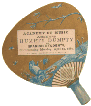 Publicidad de la Estudiantina Fígaro en los Estados Unidos