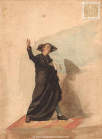 Un estudiante manteísta leyendo el Quijote