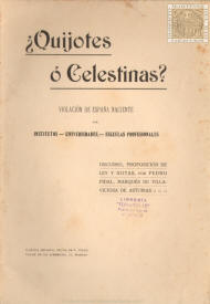 ¿Quijotes o Celestinas?