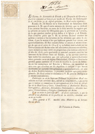 Real Orden para la exención del servicio militar de los estudiantes de la Universidad de Salamanca