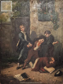 Una pelea de escolares