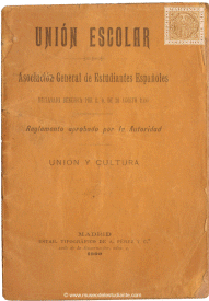Reglamento de la Unión Escolar Asociación General de Estudiantes Españoles