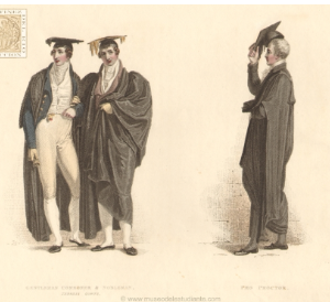 Estudiante plebeyo y estudiante noble. Pro Proctor (Oxford)