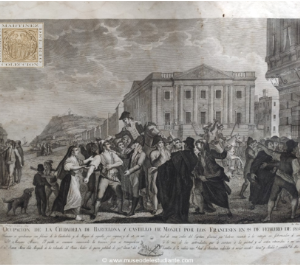 Ocupación de la Ciudadela de Barcelona y Castillo de Monjui por los Franceses en 29 de febrero de 1808
