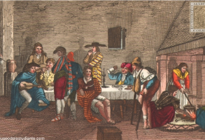 Interior de un albergue