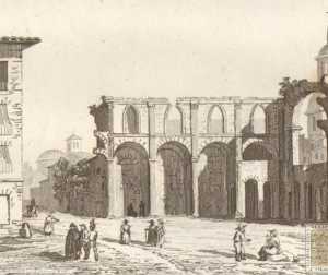 Zaragoza. Plaza del Cosso después del sitio