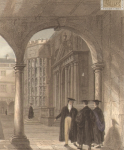 Trinity College. Vista desde el ángulo sudeste del claustro