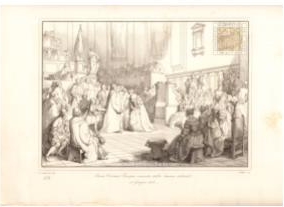Elena Cornaro Piscopia coronada con el  laurea doctoral (25 de junio de 1678)