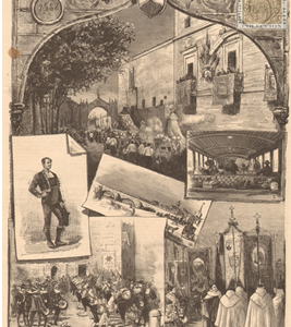 Fiestas del Centenario de Santa Teresa de Jesús: 4: El "paloteo" y la rondalla de estudiantes