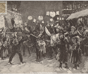 Festival de Navidad en Suiza. Estudiantes de Bern